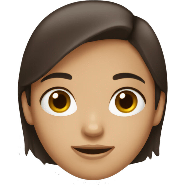 dark brown hair girl emoji