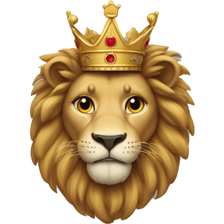 Lion with crown emoji