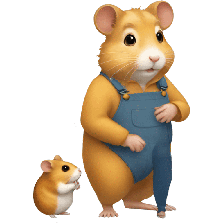 hamster and human emoji