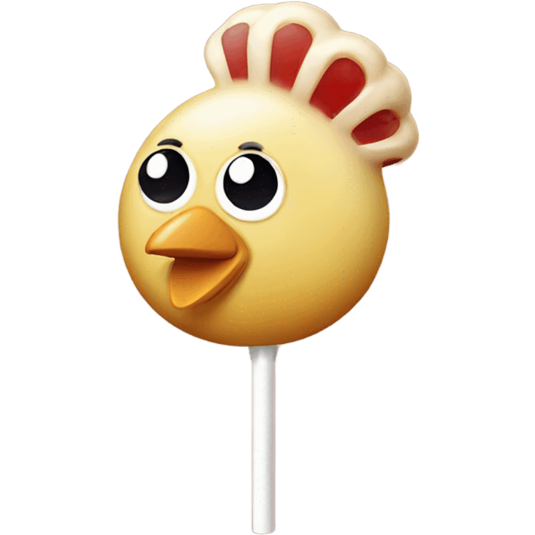 Chicken lollipop emoji