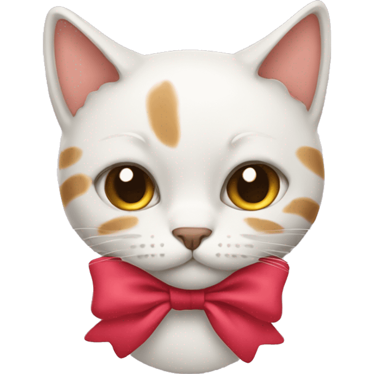 Cat with a bow emoji