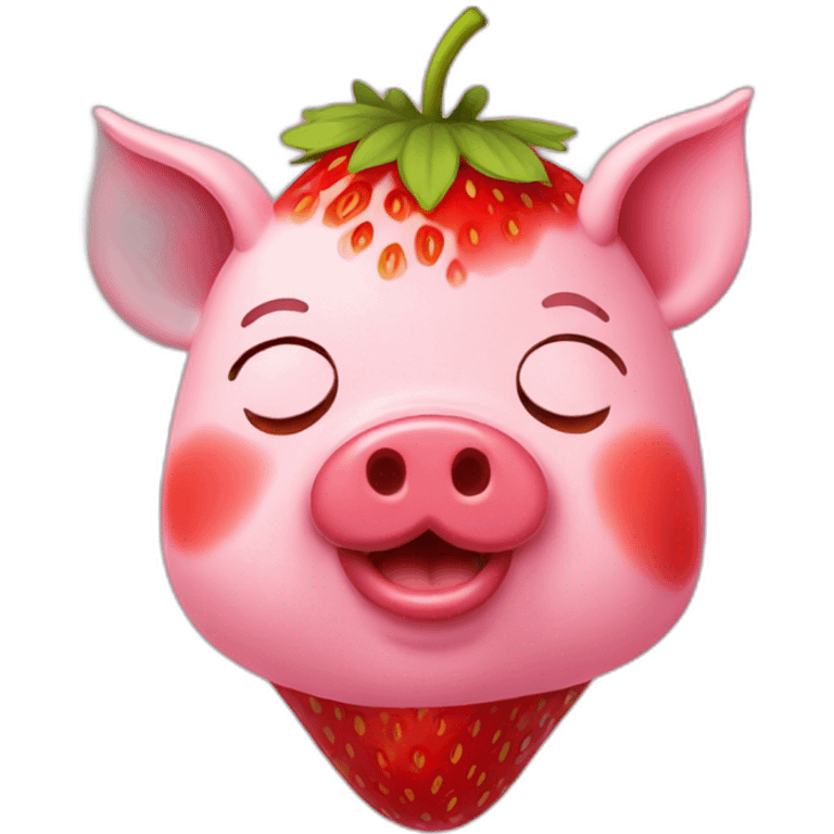 Strawberry Pig emoji