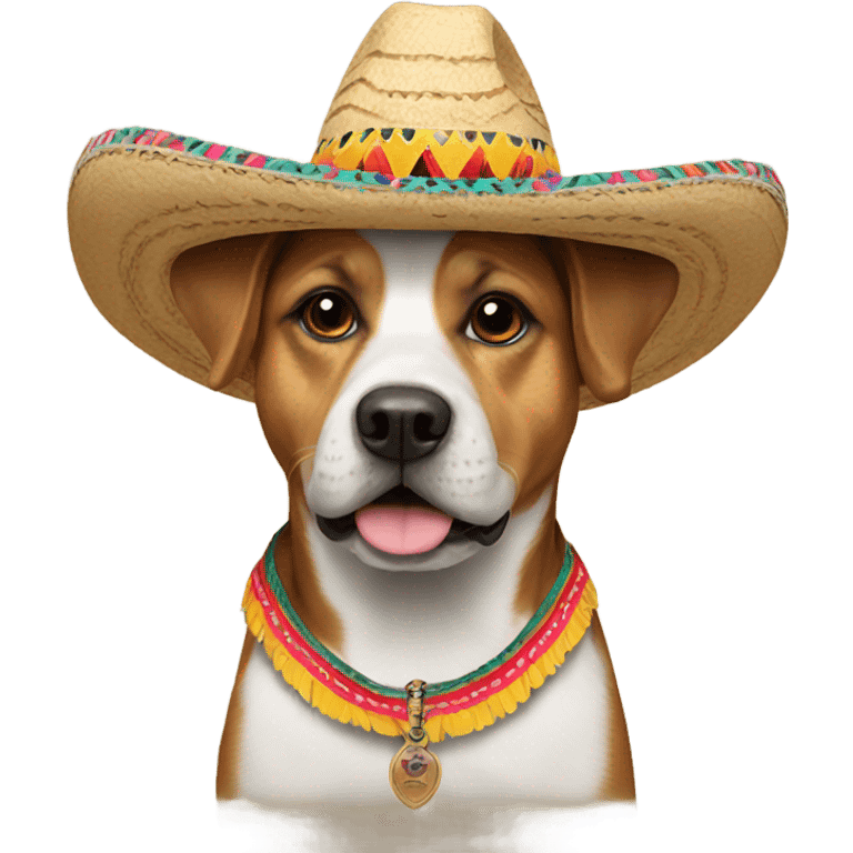 Dog in a sombrero emoji