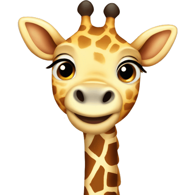 Cute giraffe emoji