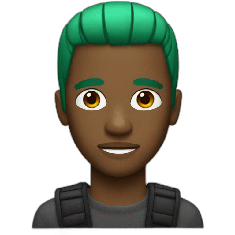 frank ocean with green hair emoji