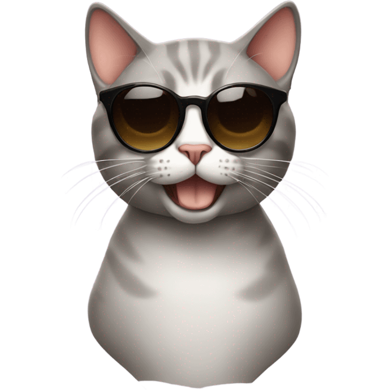 Cat with sunglasses emoji