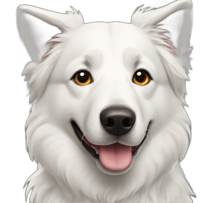 White Swiss Shepherd Dog emoji