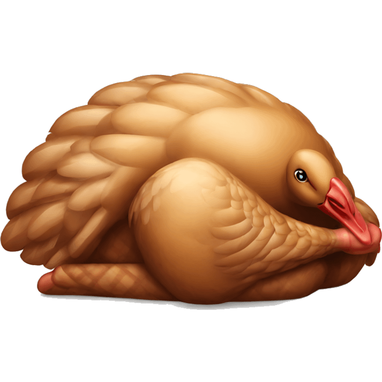 Sleeping turkey emoji