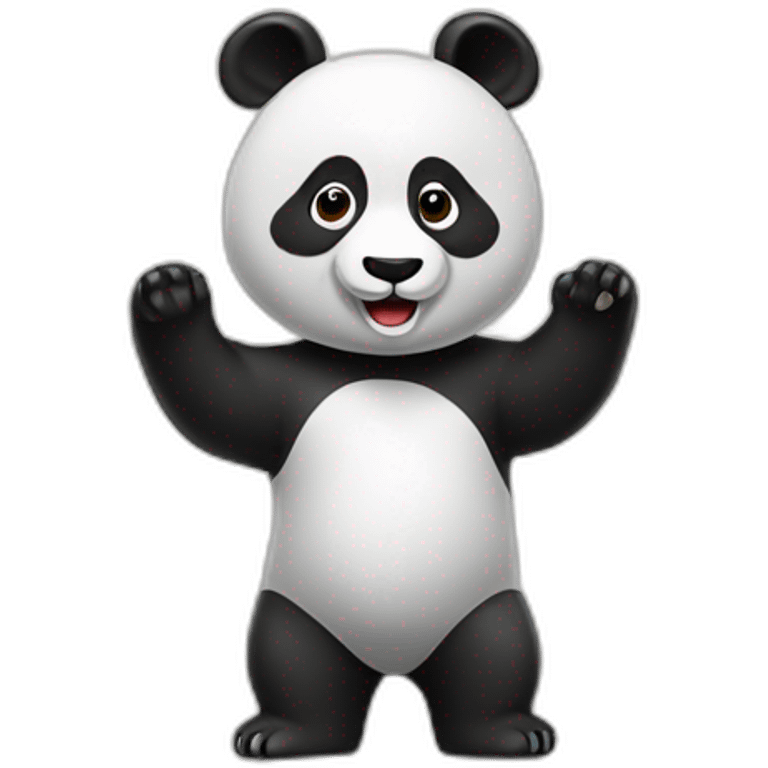 Un panda qui fait de la gymnastique  emoji