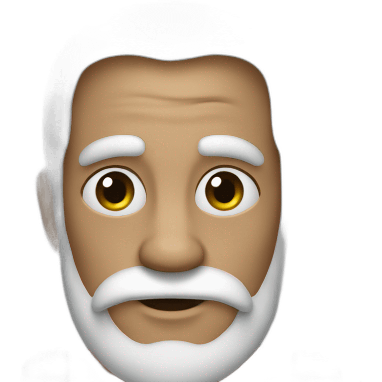 Pere noel sans barbe emoji