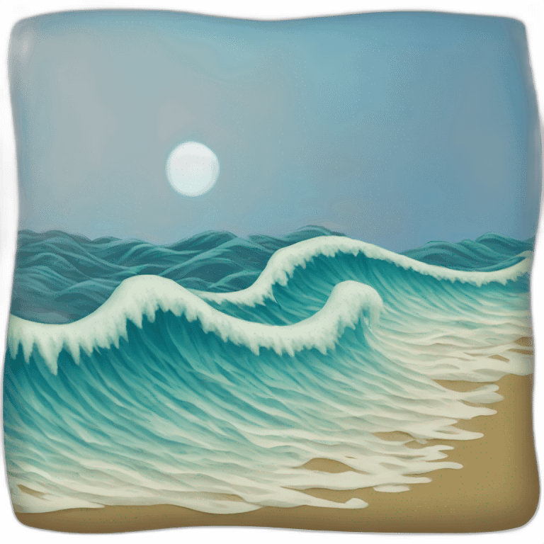 Ocean waves emoji