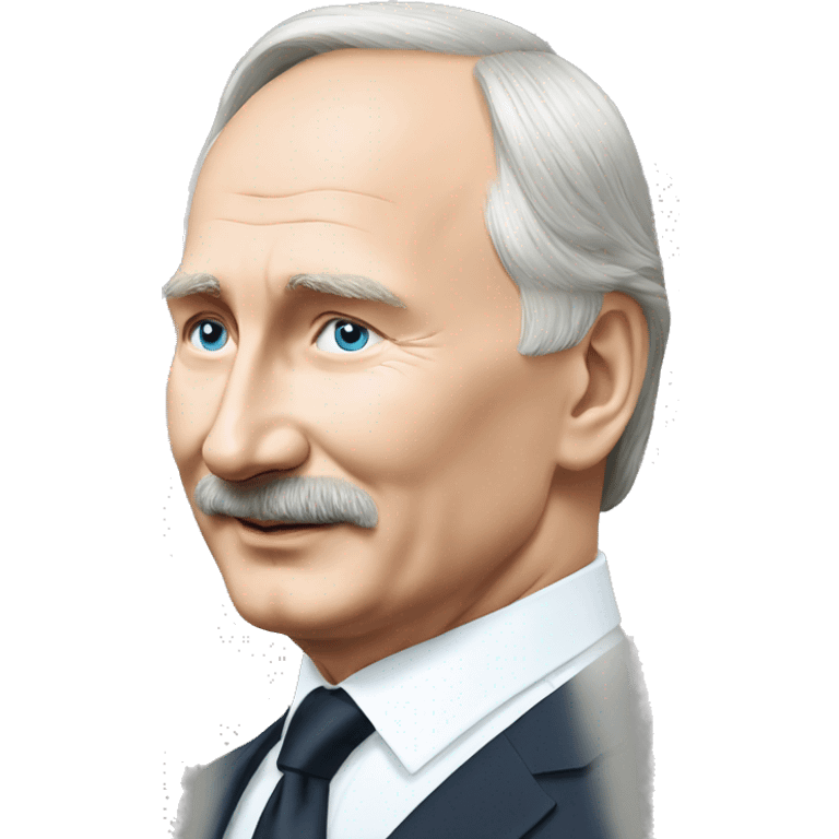 Putin with Lukashenko in hend emoji