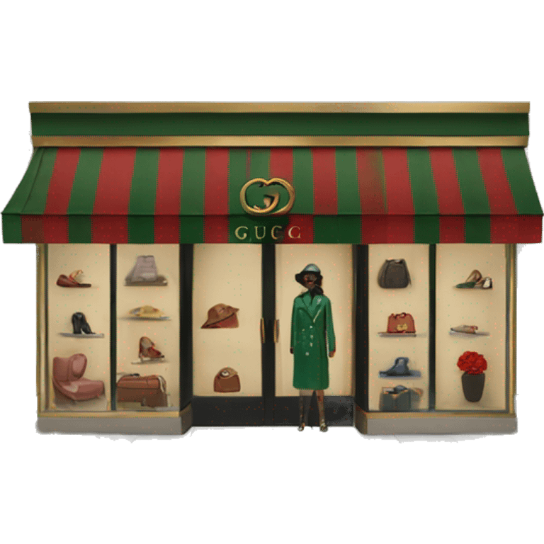 Gucci boutique emoji