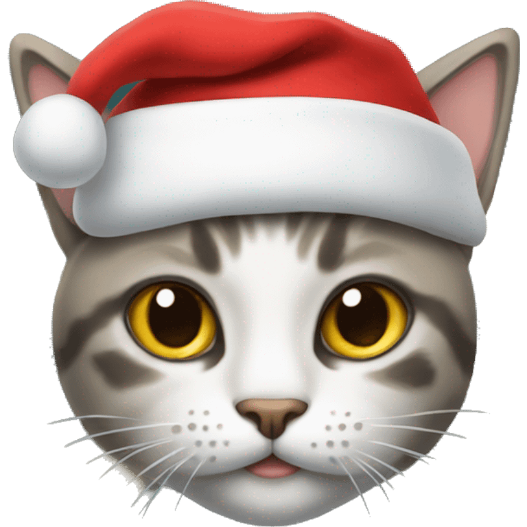 cat with santa hat emoji