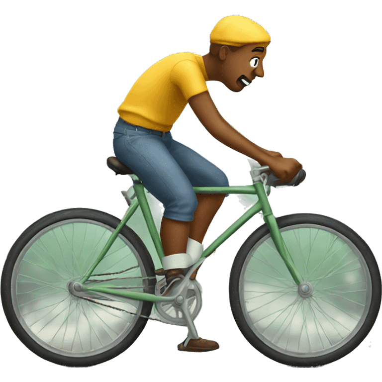 Money riding a bicycle emoji