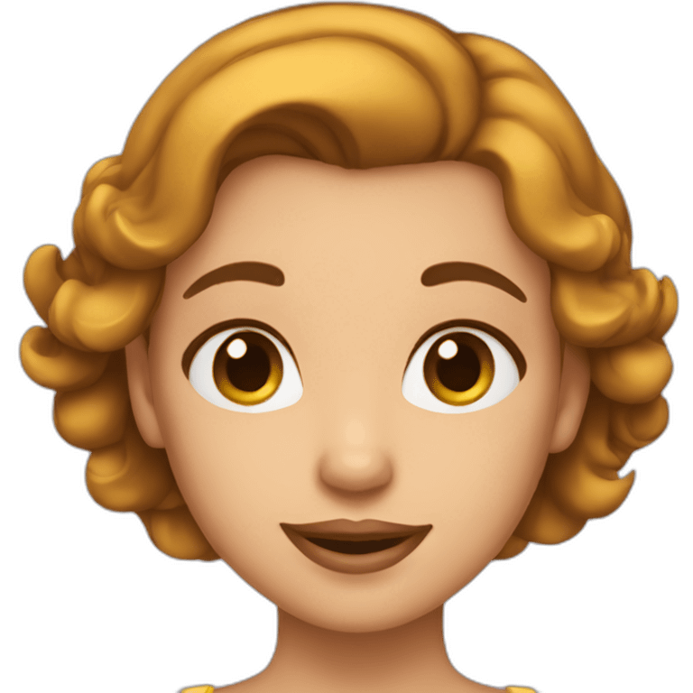 Fille belle emoji