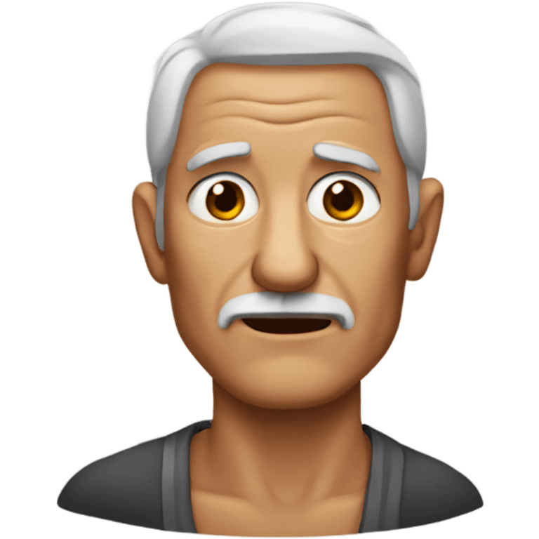 Old man with scar on his face emoji