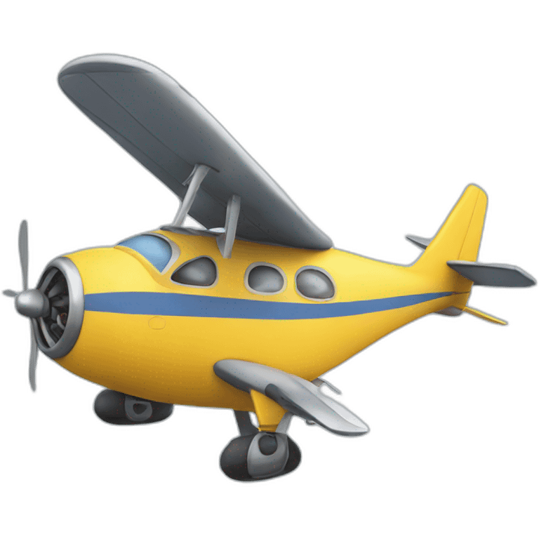 minion flying plane emoji