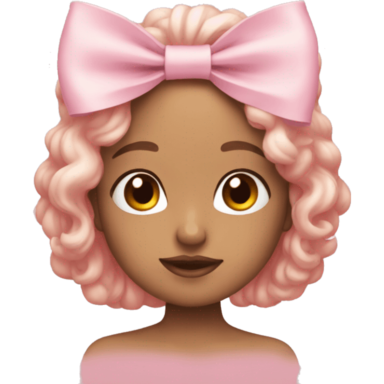 Light pink bows emoji