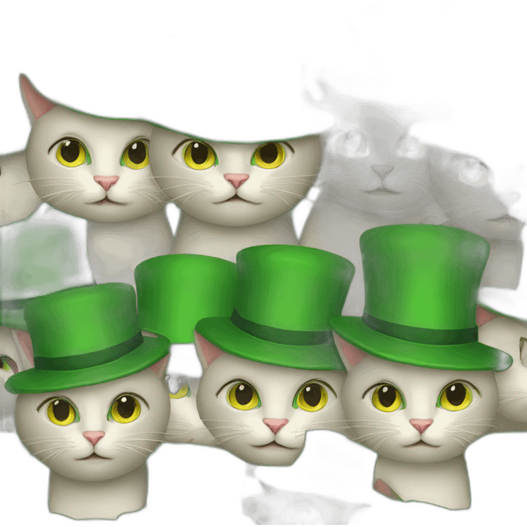 the cat in the green hat emoji