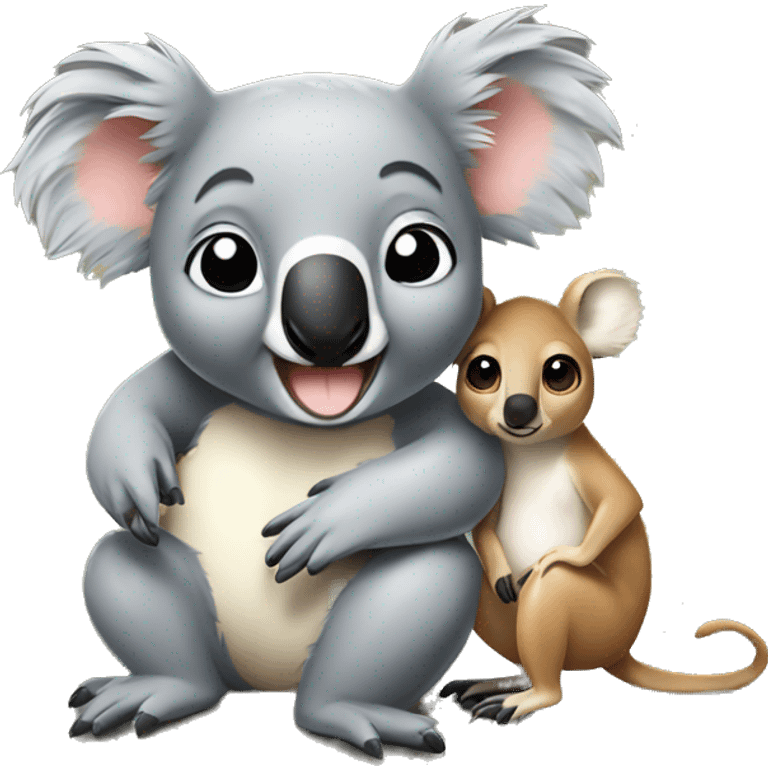 Koala With Kangaroo  emoji