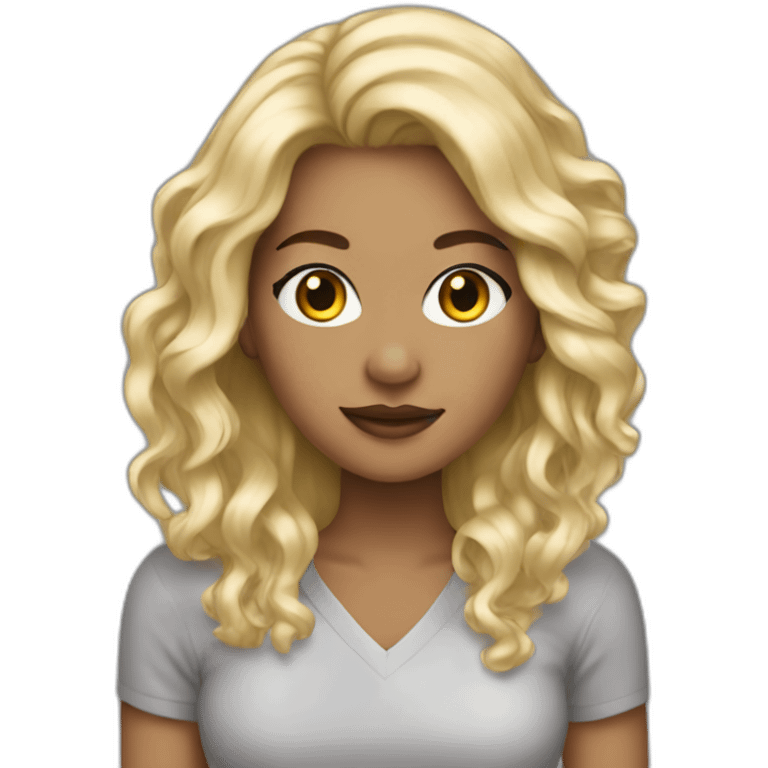 Kristina blonde artist emoji