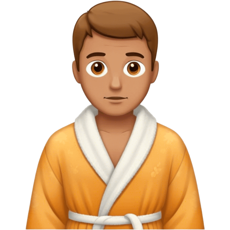 man wearing a dressing gown emoji