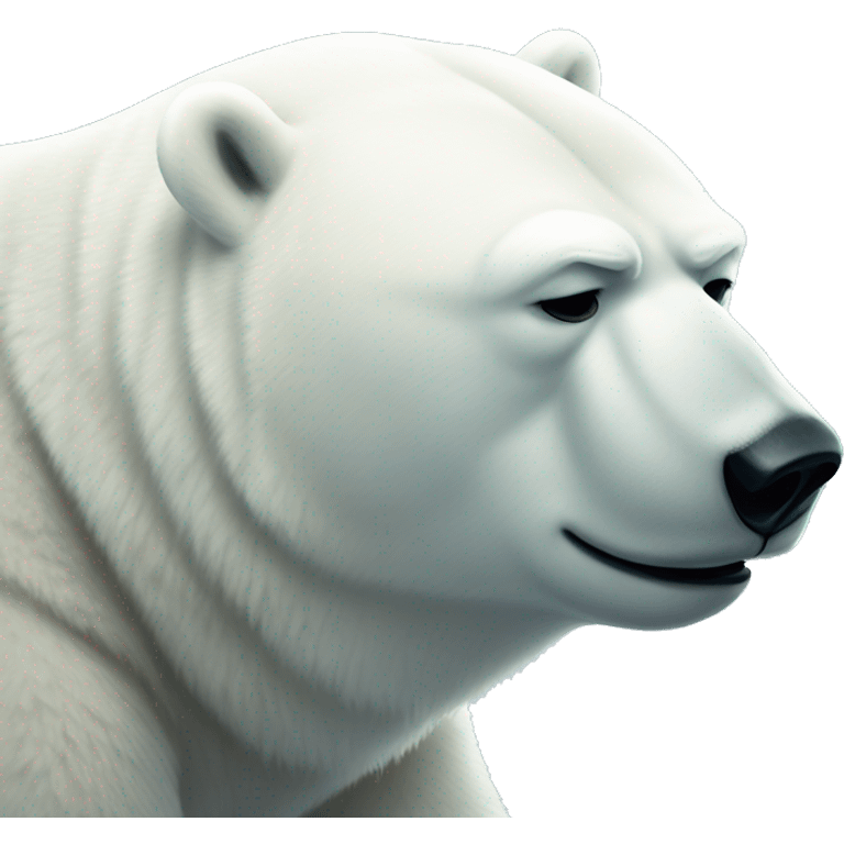 saddest polar bear ever emoji