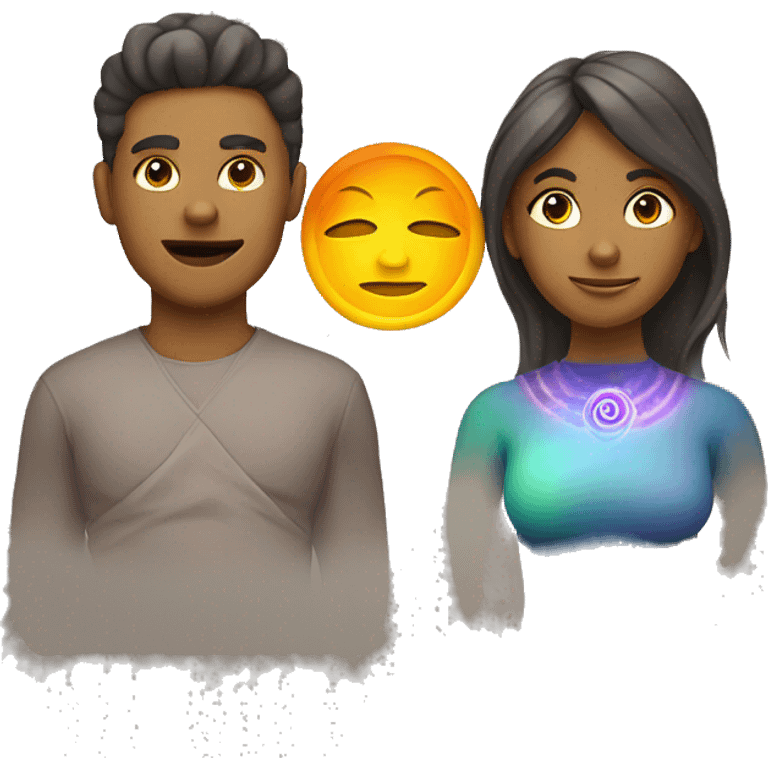 Chakra man and woman  emoji