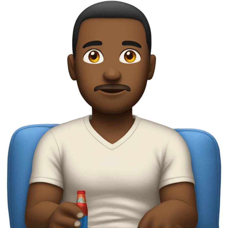 Guy watching sports emoji