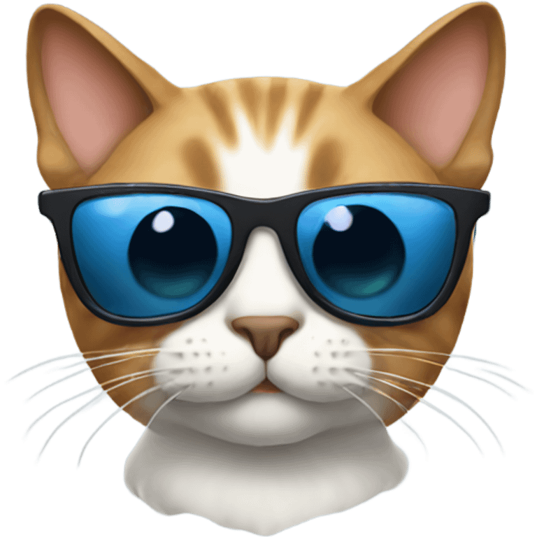 Cat with sunglasses emoji