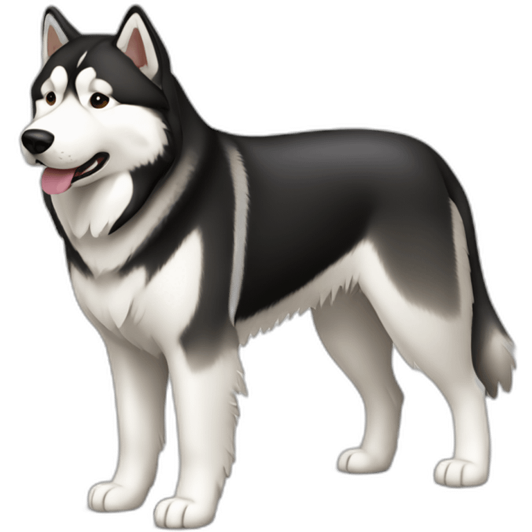 Alaskan Malamute Dog Full Body emoji