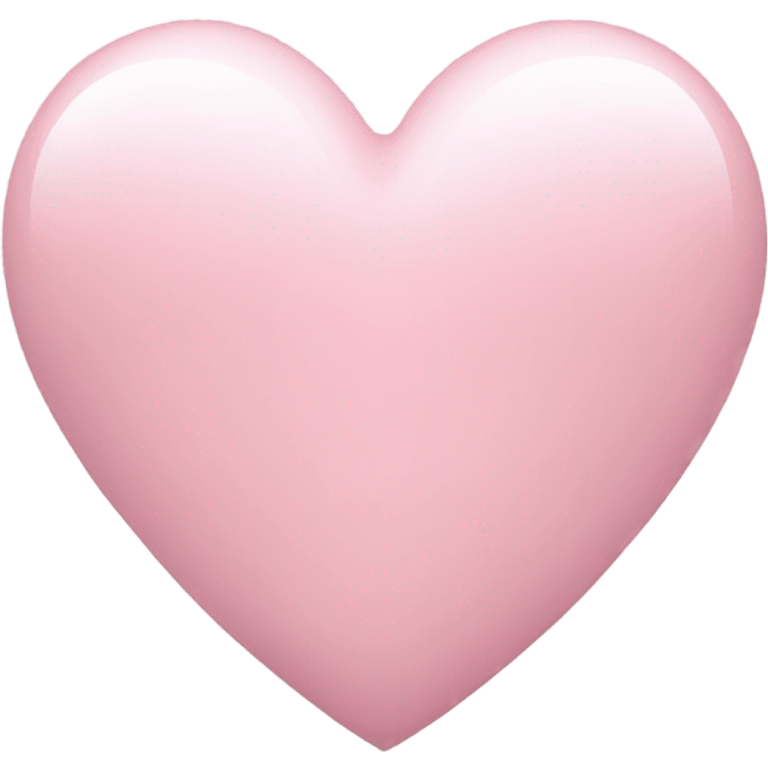 Light pink heart emoji