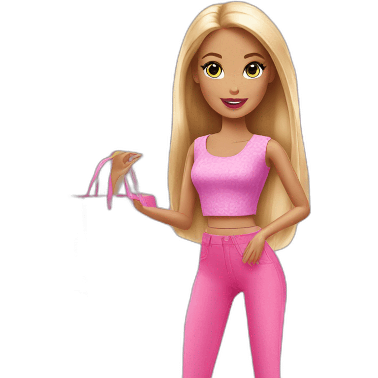 Barbie shopping  emoji