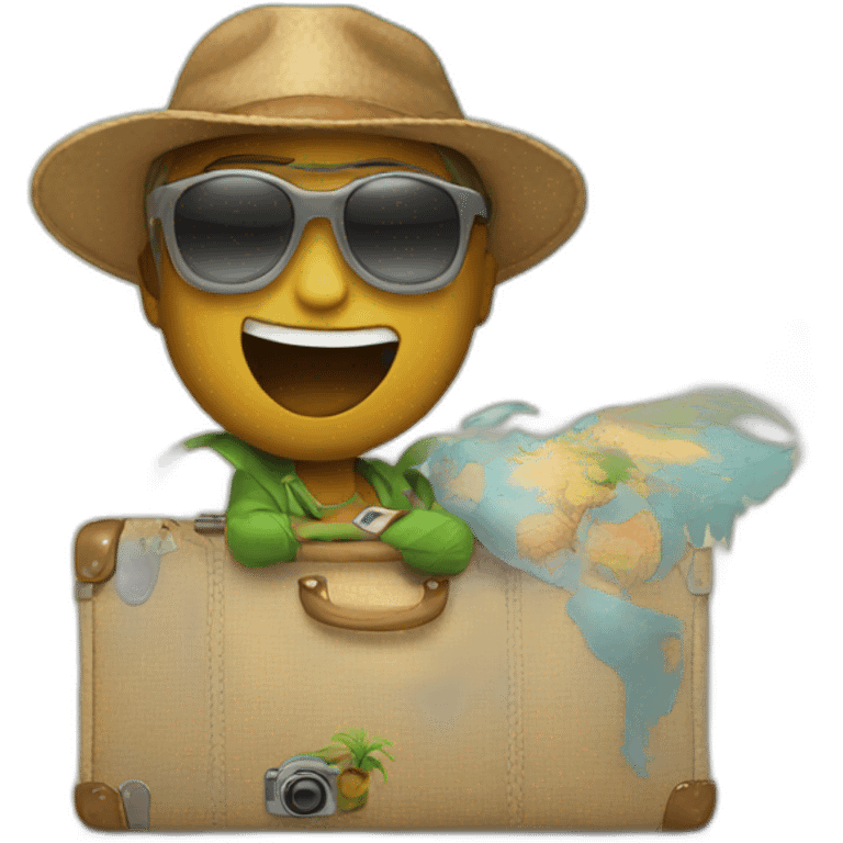 traveling the world emoji