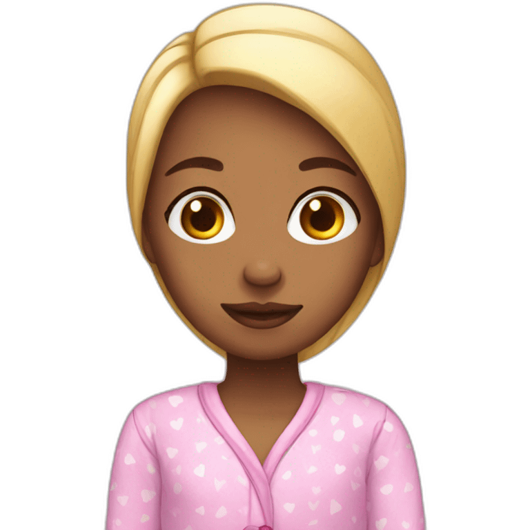 Girl in pj emoji