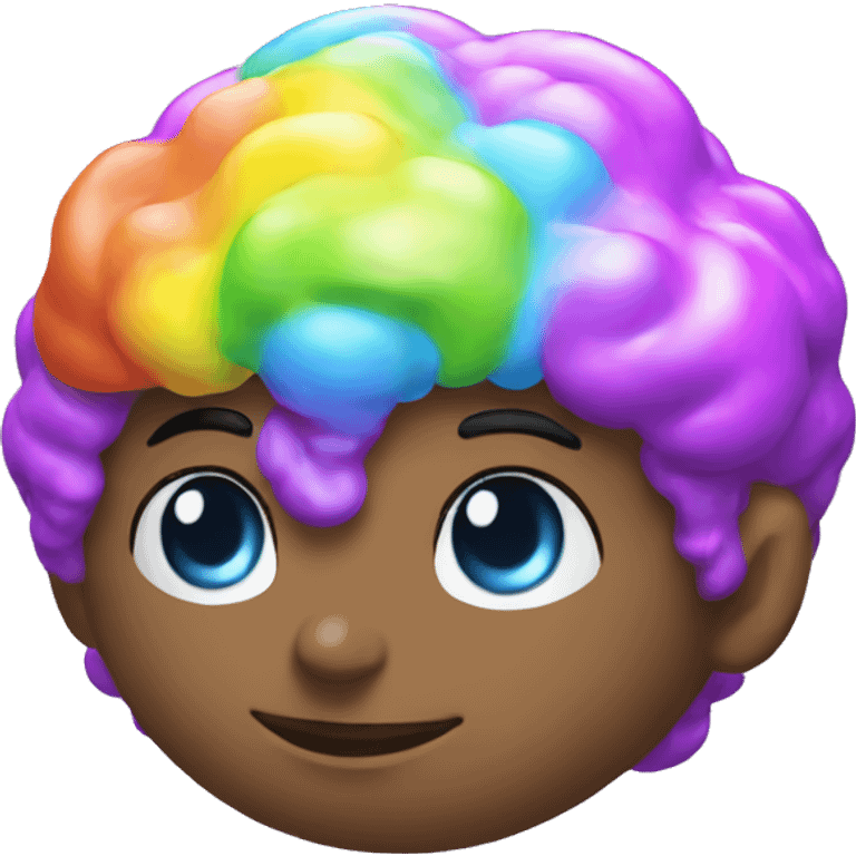 One almighty gay brain of future colorful booty dreams emoji