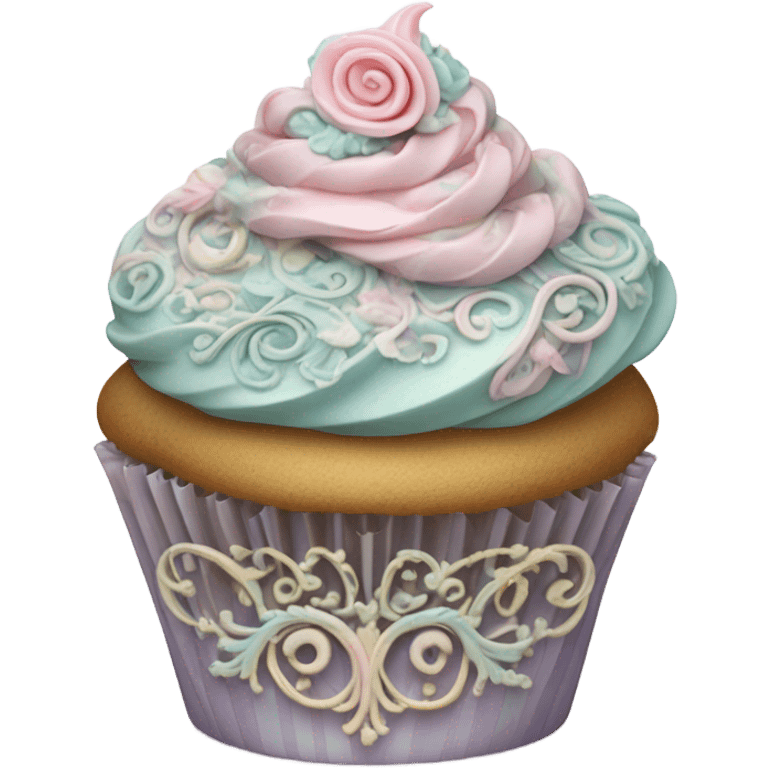 Rococo cupcake emoji