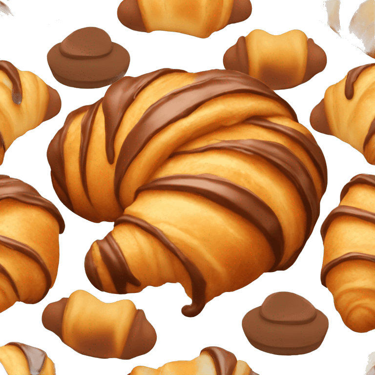 Chocolate croissant  emoji