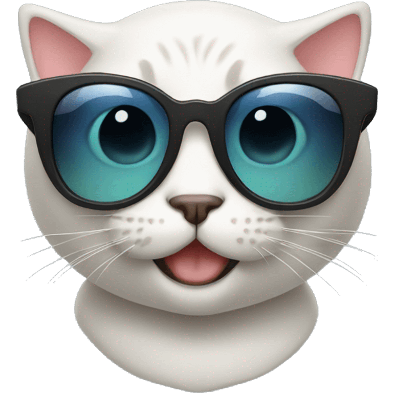 Cat with sunglasses emoji