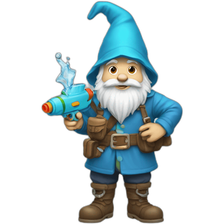 gnome holding water gun emoji