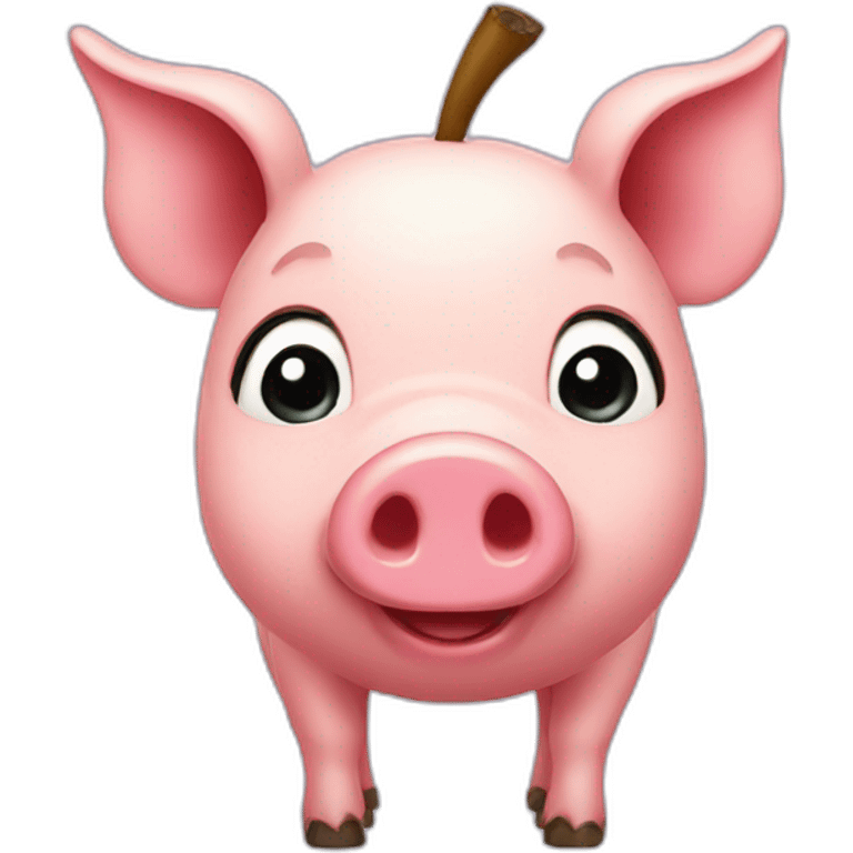 Apple pig emoji