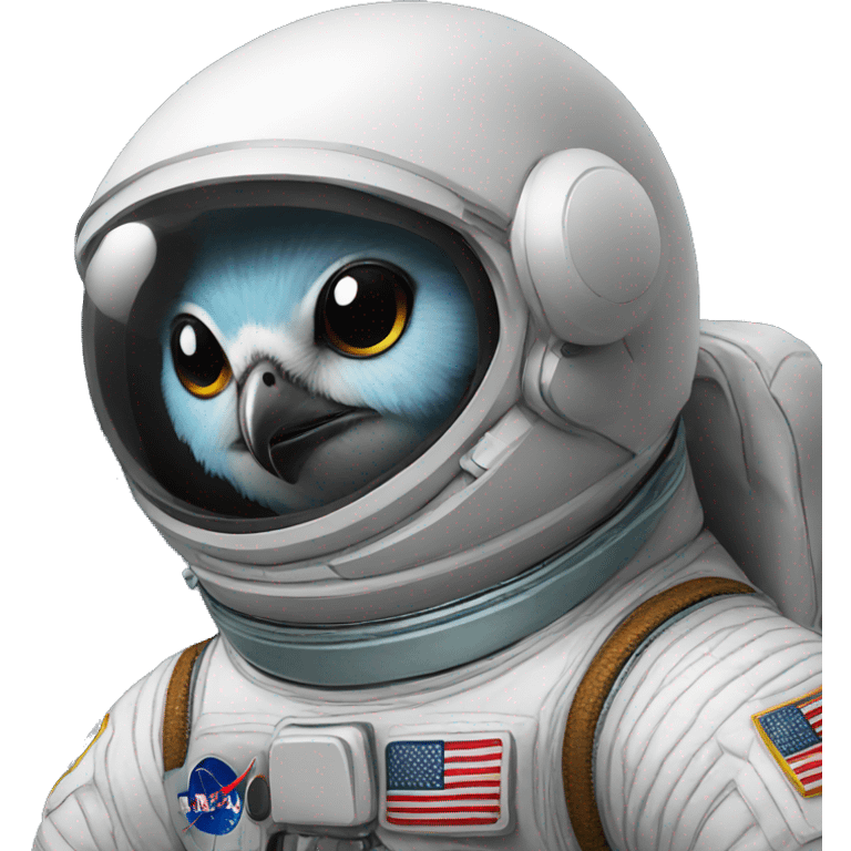 bird astronaut emoji