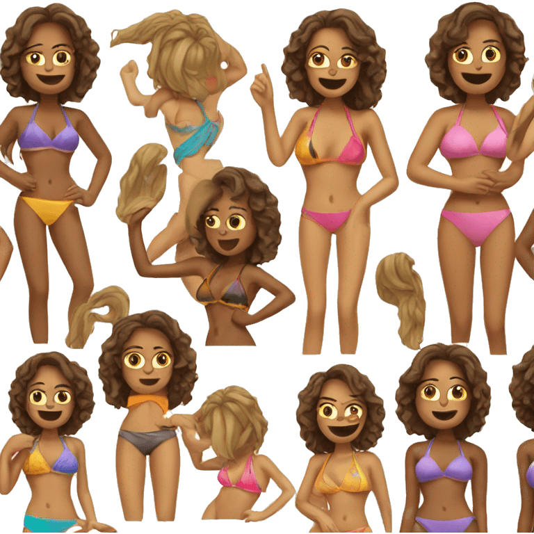 Women in a bikini emoji