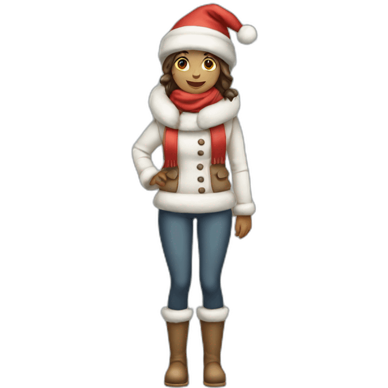 christmas-snowman-girl-full body emoji