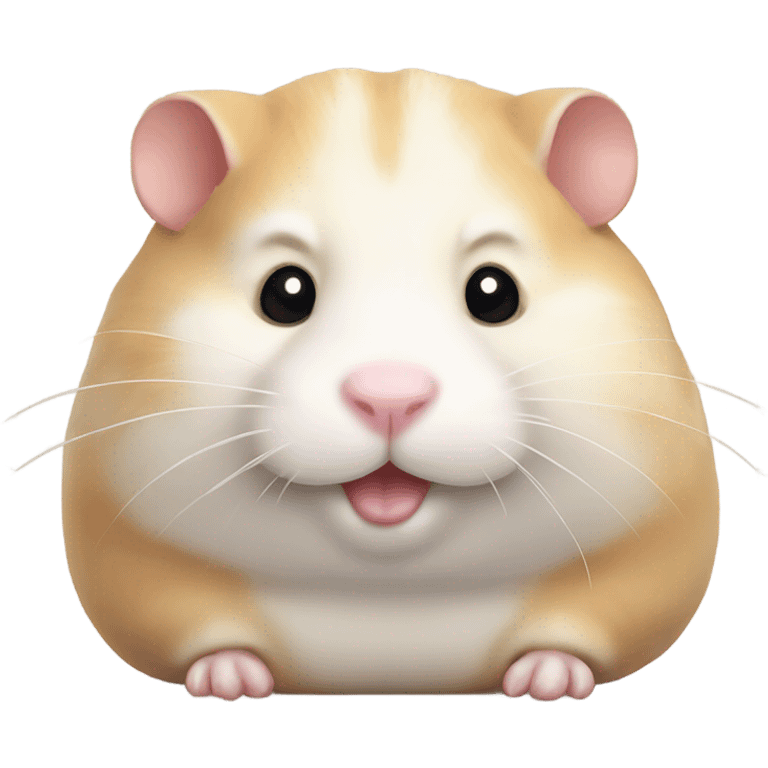 A fat and chubby hamster emoji