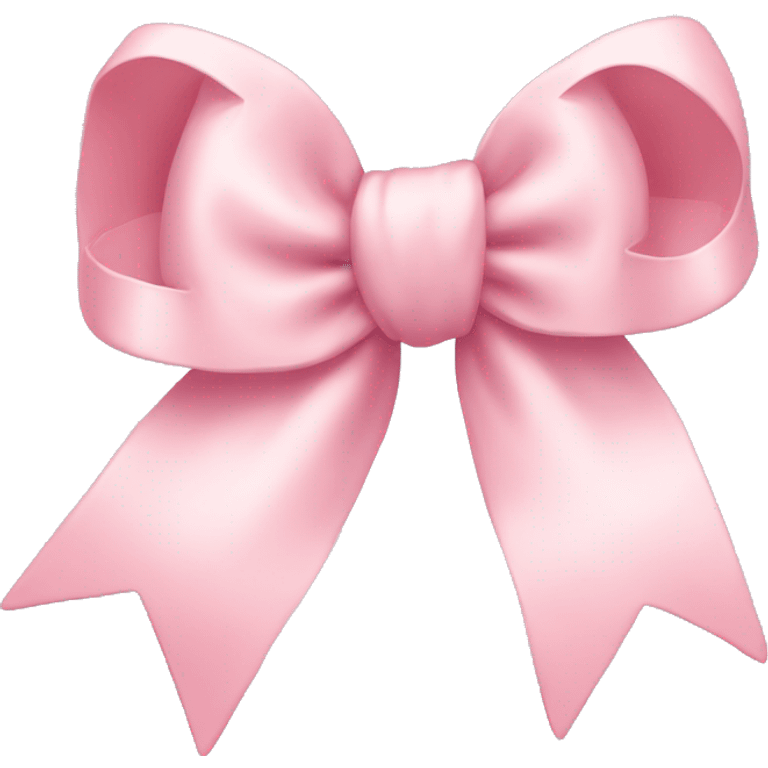 Pastel pink bow emoji