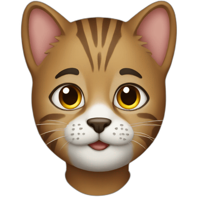 Black guy but it is cat emoji