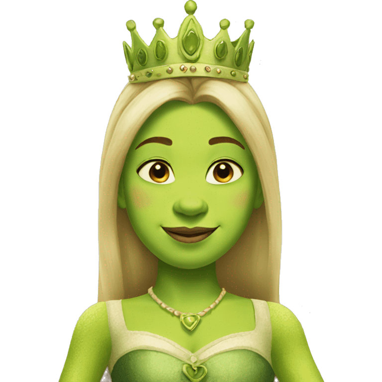 Shrek as princess emoji