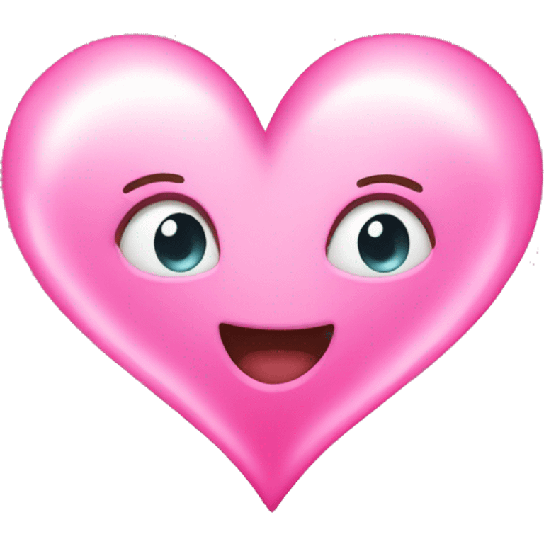 shining pink heart emoji